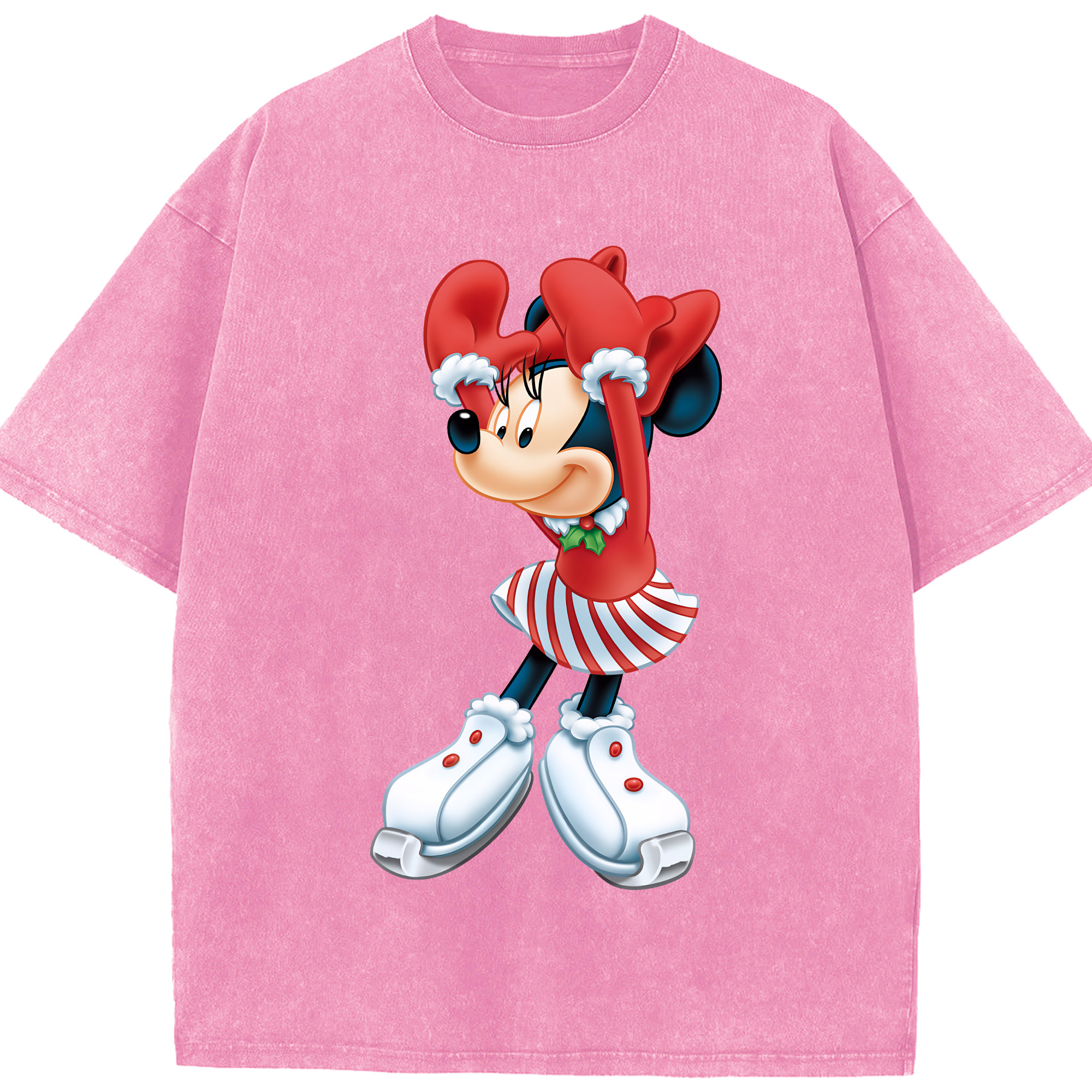 （画像用） ミッキーマウス Mickey Mouse 綿100% ヴィンテージ風 半袖Tシャツ（フロントプリント）